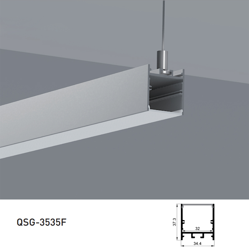 Pendant Light LED Aluminum Profile For 28mm Quad Row LED Lighting Strip Pendant Light LED Aluminum Profile For 28mm Quad Row LED Lighting Strip